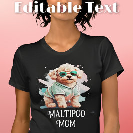 Maltipoo Hund Mamma sollass T Shirt