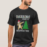 Maltipoo Hund Santa Hat Dabbing runt Christma T Shirt<br><div class="desc">Maltipoo Hund Santa Hat Dabbing runt Julgran T Shirt</div>