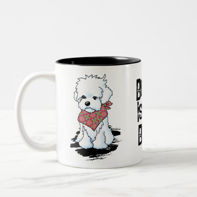 Maltipoo  Två-Tonad mugg (Vänster)