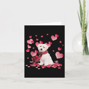 Maltipoo Valentines day Heart Rolig hund Älskare Kort
