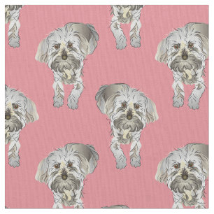 Maltipoo valpmönster tyg