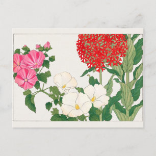 Malva, Centranthus av Tanigami Konan Vykort