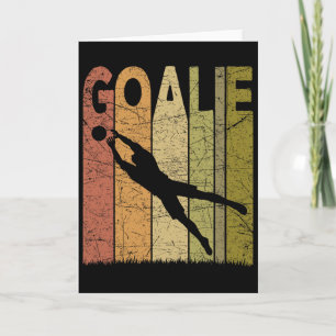 Målvakt för fotboll Vintage fotbollsmålvakt Retro  Kort