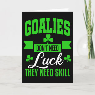 Målvakt St Patricks Day Hockey Fotboll Lacrosse Pr Kort