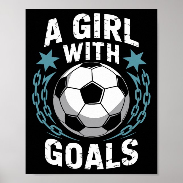 Målvaktcitat för fotbollsentusiast spelare och mål poster (Framsidan)