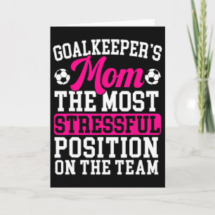 Målvaktens mamma mors dag sportälskare fotboll Ma Kort