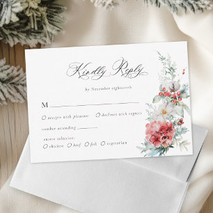 Målval Eleganten Jul Blommigten Bröllop OSA Kort