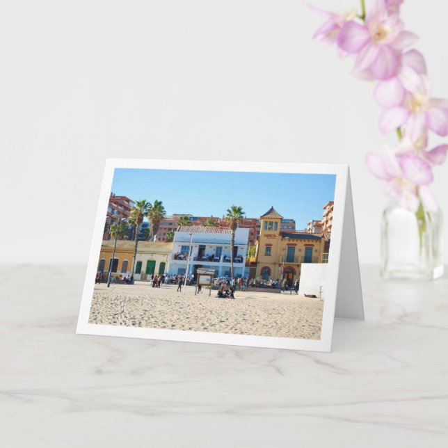 Malvarossa Beach, Valencia, Spanien Kort (Orkide)