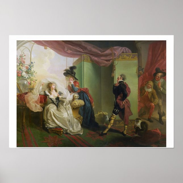 Malvolio före Olivia, från "tolfte natten" av Wi Poster (Framsidan)