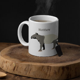 Malyan Tapir Illustration Personlig Vild Animal Kaffemugg