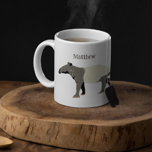 Malyan Tapir Illustration Personlig Vild Animal Kaffemugg