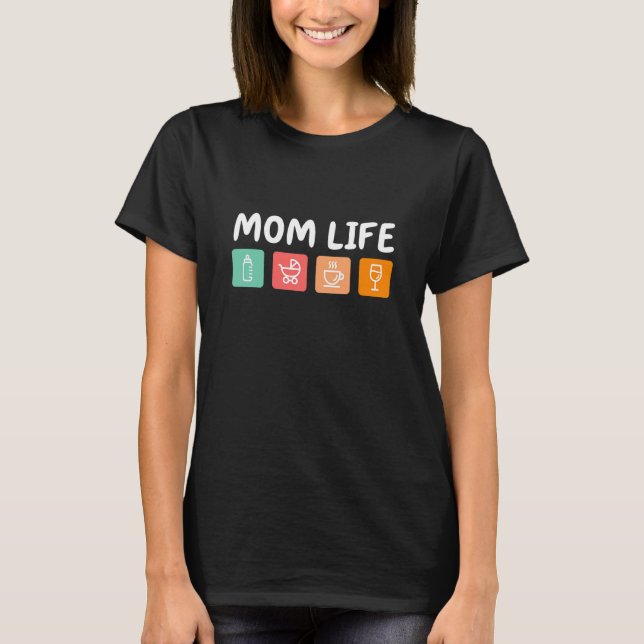 MAM LIVS-ikoner T Shirt (Framsida)