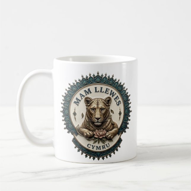 Mam Llewes. England Kaffemugg (Vänster)
