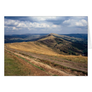 Mam Tor and Loose Backe Ridge, Derbyshire Europe Hälsningskort