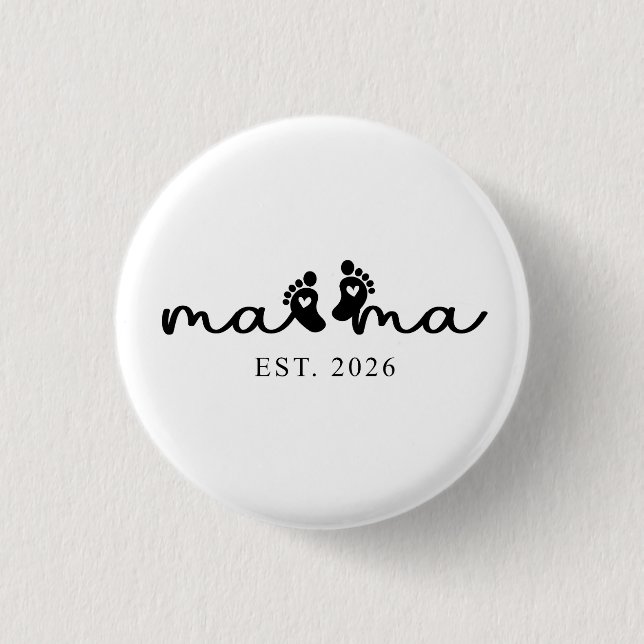 Mama 2026 | Baby Reveal-knapp  Knapp (Framsida)