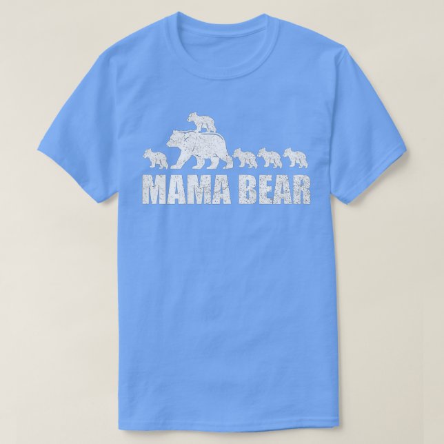 Mama Bear 5 Cubs  Mama Bear  Mom 5 Kid  T Shirt (Design framsida)