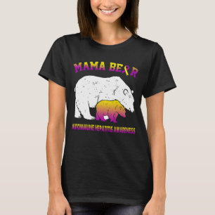 Mama Bear Autoimmun Hepatit Medvetenhet T Shirt