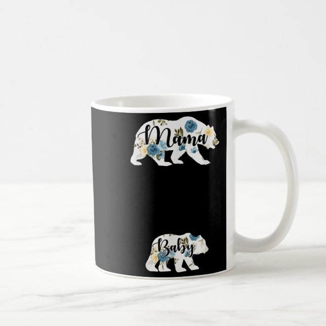 Mama Bear Baby Bear Pregnancy Pregnant Mom Mothers Kaffemugg (Höger)
