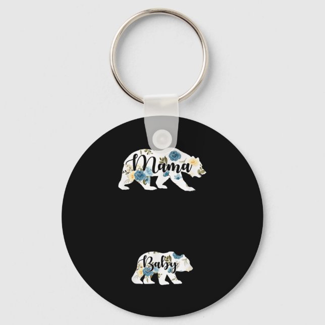 Mama Bear Baby Bear Pregnancy Pregnant Mom Mothers Nyckelring (Framsida)