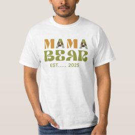 Mama Bear Heartwarming Illustration T Shirt