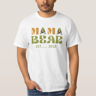 Mama Bear Heartwarming Illustration T Shirt