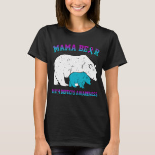 Mama Bear Medfödda Defekter Medvetenhet T Shirt