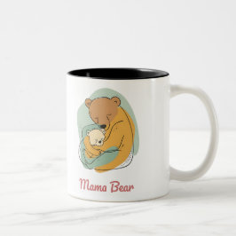 Mama Bear Mothers Day Två-Tonad Mugg