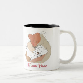 Mama Bear Mothers Day Två-Tonad Mugg
