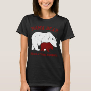 Mama Bear MULTIPELT MYELOM Medvetenhet T Shirt