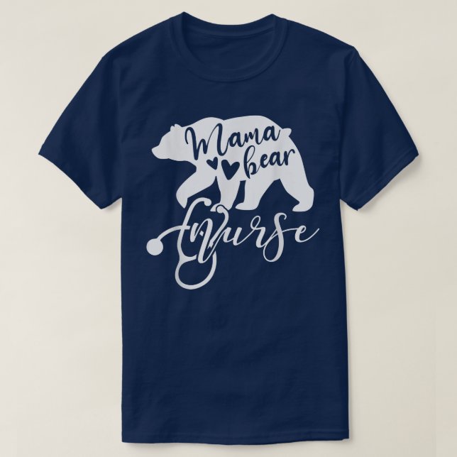 Mama Bear Nurse Mom Mother Mommy Nurses 1289  T Shirt (Design framsida)
