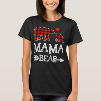 Mama Bear Shirt, Red Buffalo Plaid Grandma Bear Pa T Shirt