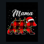 Mama Bear Shirt, Red Buffalo Plaid Mom Bear Pajama Poster<br><div class="desc">Mama Bear Shirt,  Red Buffalo Plaid Mom Bear Pajama</div>