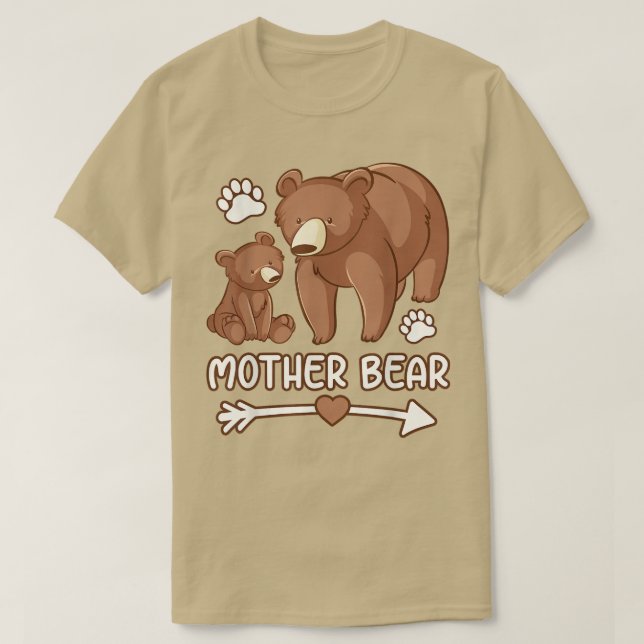 mama bear tee shirt for womens, womens mama bear t (Design framsida)