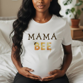 Mama Bee Bumblebee Baby Shower Parent White T Shirt