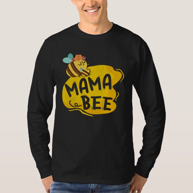Mama Bee Family Matching Beekeeper Mom Mommy Mothe T Shirt (Framsida)