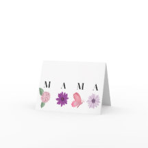 MAMA Blommig Fjäril, Mors Dagskort