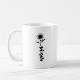 Mama blommig gåva kaffemugg
