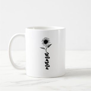 Mama blommig gåva kaffemugg