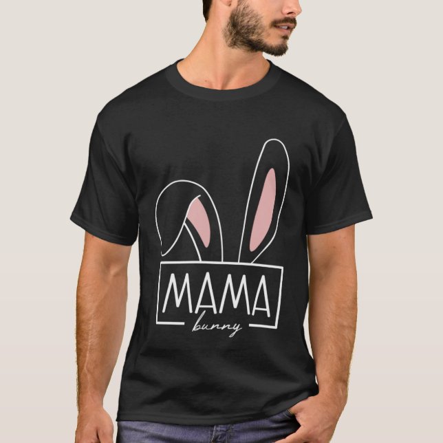 Mama Bunny Outfit Egg Hunt Family Costume Rabbit E T Shirt (Framsida)