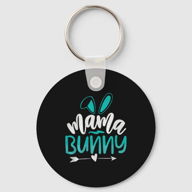 Mama Bunny Premium Tri-blend  Nyckelring (Framsida)