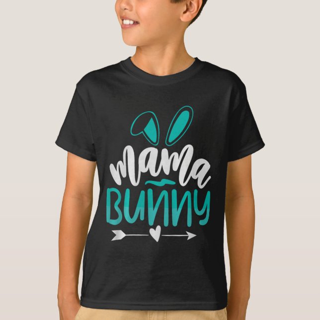 Mama Bunny Premium Tri-blend  T Shirt (Framsida)