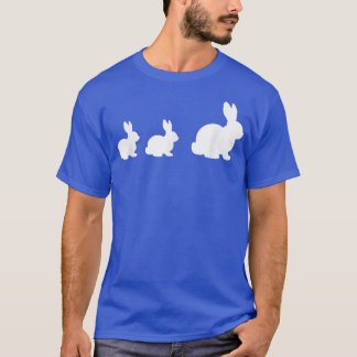 Mama Bunny Rabbit With 2 Precious Little Baby Bunn T Shirt