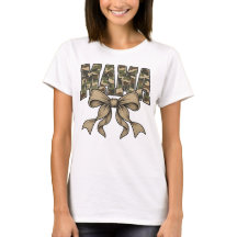 Mama Camo Bow Matchande Familj Mamma Kamouflage