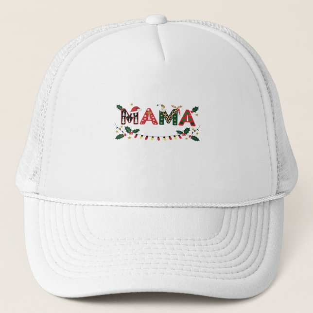 Mama Claus Christmas – Cute Festive Holiday Typogr Keps (Framsida)