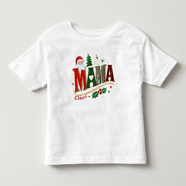 Mama Claus, julmamma T Shirt (Framsida)