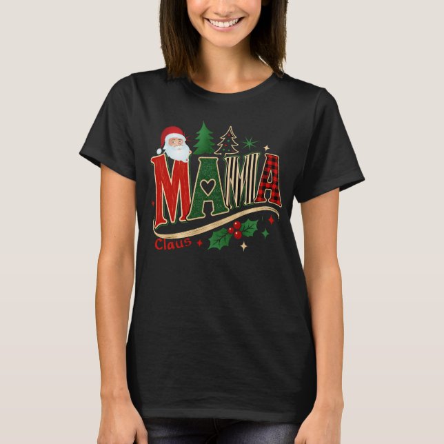 Mama Claus, julmamma T Shirt (Framsida)