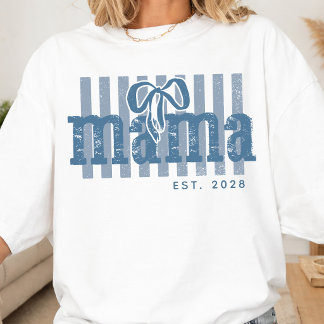 Mama | Custom New Mom | Pregnancy Announcement T Shirt
