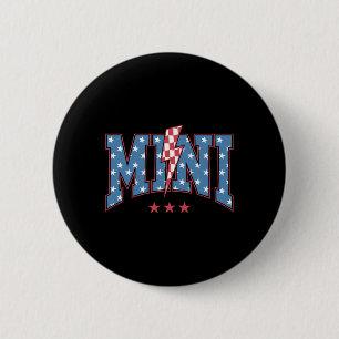 Mama Dada Mini 4:e Juli Amerikansk Familj Matchand Knapp