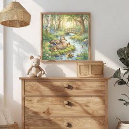 Mama Duck och Ducklings Förskola Poster