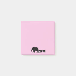 Mama Elephant with Babies Post it Notes Post-it Block